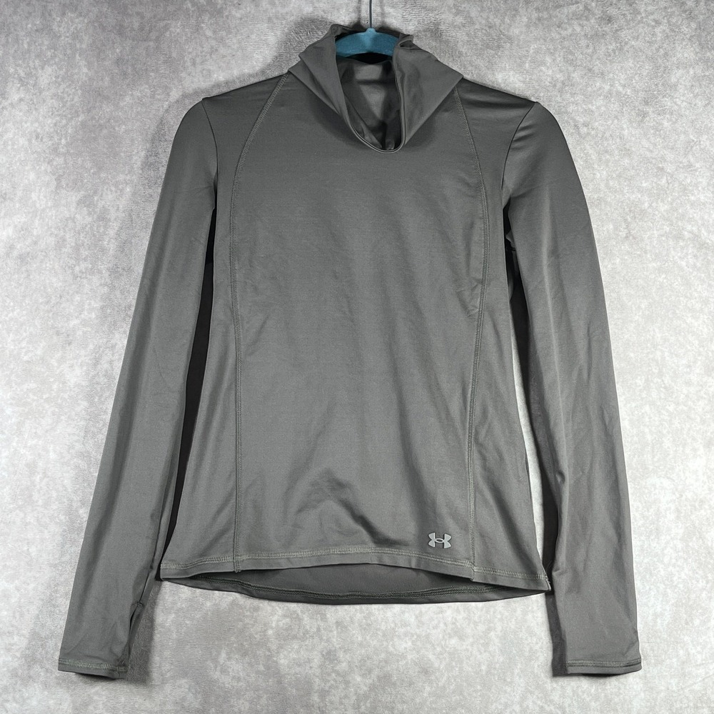 Under Armour UA Meridian‎ Cold Weather Funnel Neck Pullover Womens XS Gray NEW